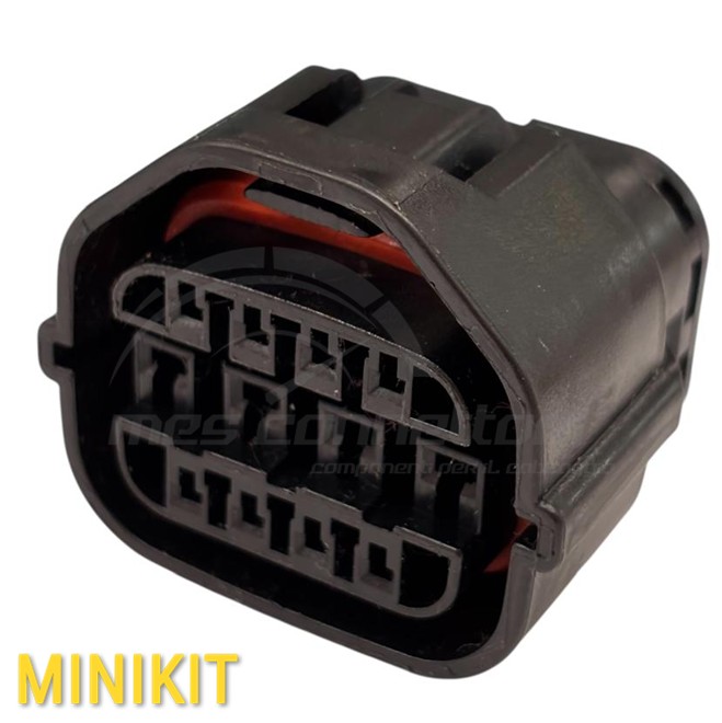 Kit connettore YAZAKI serie SSD - 12 vie p.f. sealed nero