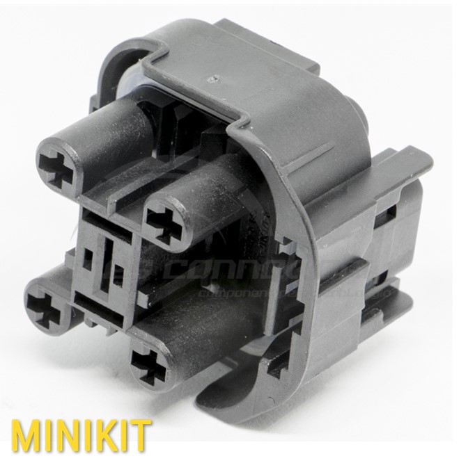 Kit Connettore tyco serie JPT/MCP 6.3/9.5 HSG - 5 vie p.f. NERO KEY 'A'