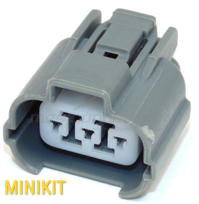 Kit connettore SUMITOMO serie HW 2.3mm (090) - 3 vie p.f. IN LINEA sealed grigio scuro