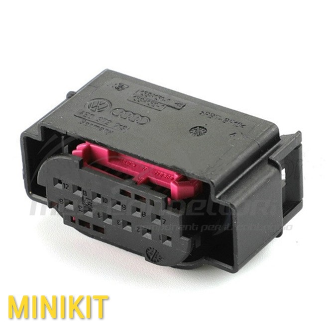 Kit connettore Tyco serie MQS - 12 vie p.f.