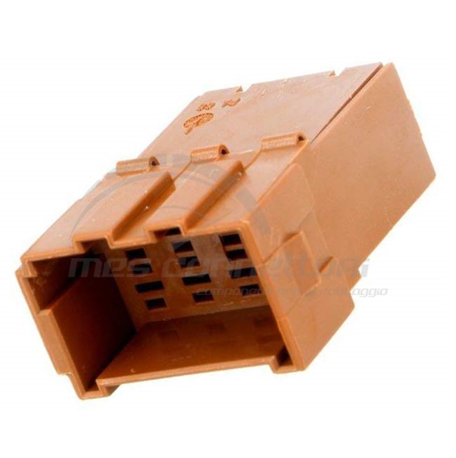 connettore tyco serie tachigrafo - 8 vie p.m. marrone