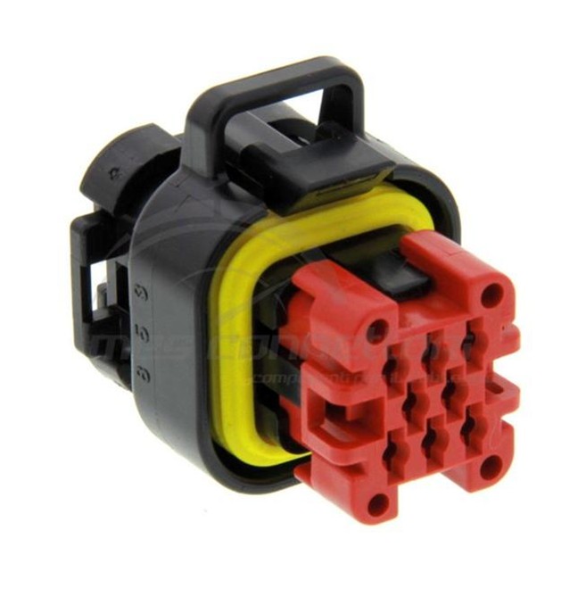 connettore tyco serie amp-seal - 8 vie p.f. NERO