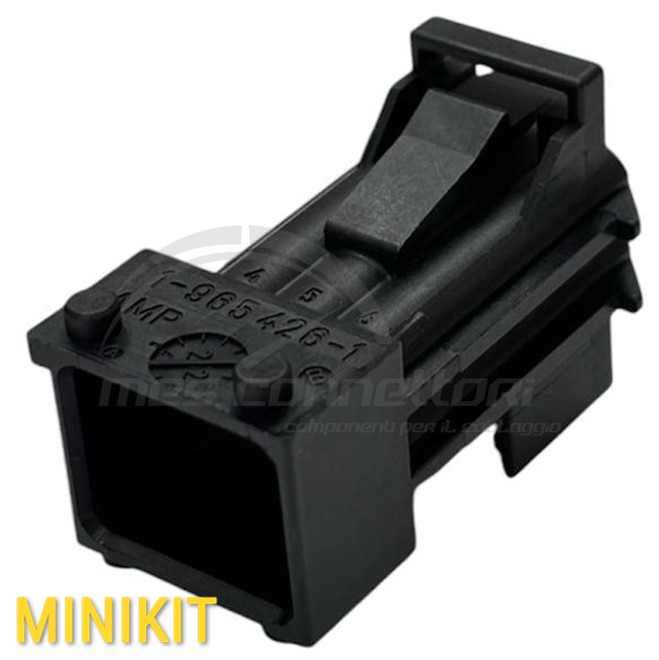 kit connettore tyco serie JPT tipo SAAB - 6 vie p.m. nero