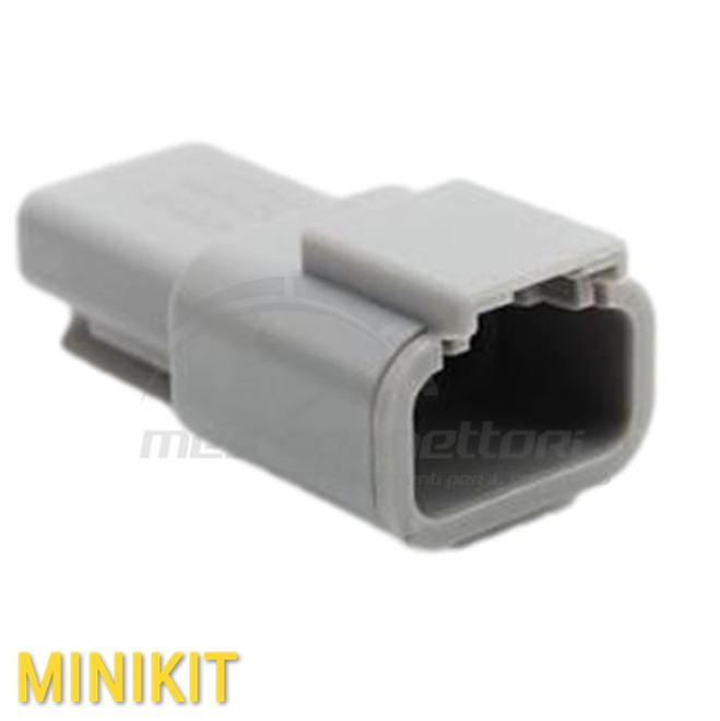 kit connettore amphenol serie ATM - 3 vie p.m. con terminali e secondary Lock