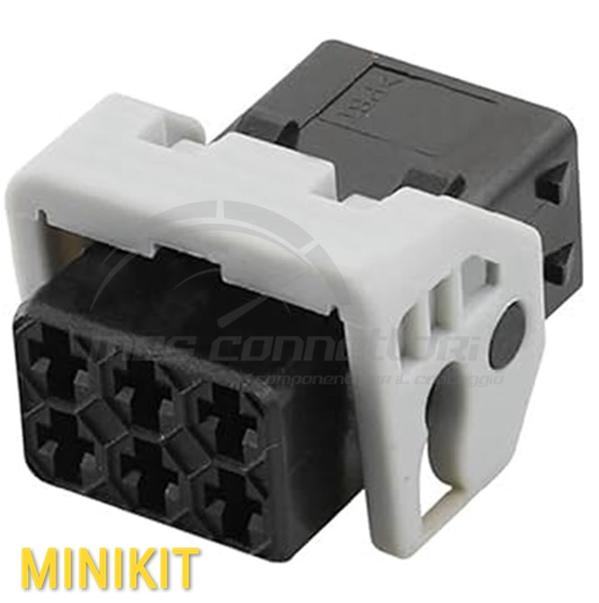 kit connettore TYCO 2.8 - 6 vie p.f. per sonda Lambda 106265