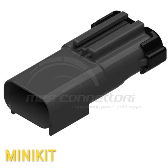 KIT connettore fci APEX serie 2.8 - 3 vie p.m. grigio scuro