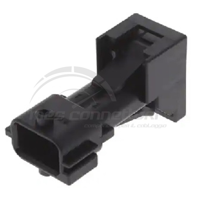 connettore tyco serie JPT tipo SAAB - 2 vie p.m nero