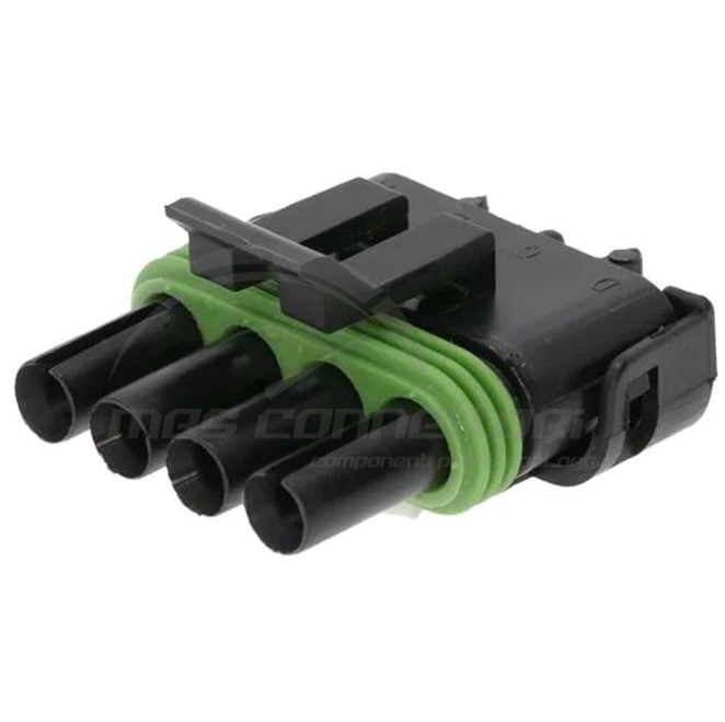 connettore delphi weather-pack serie 280 - 4 vie p.f. (fila singola)