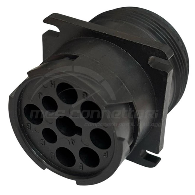 connettore HD10 9 poli pannello p.m. nero-J1939 -E