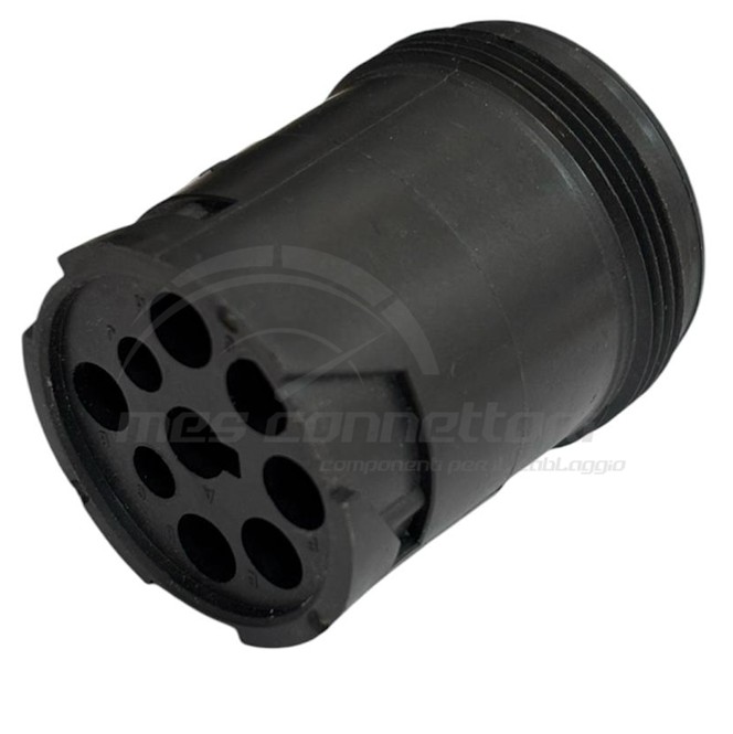 connettore deutsch serie HD10 - 9 vie p.m. nero volante