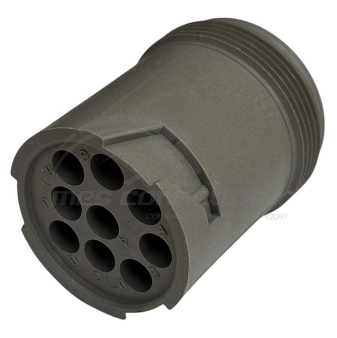 connettore deutsch serie HD10 - 9 vie p.m. grigio volante per terminali size 16