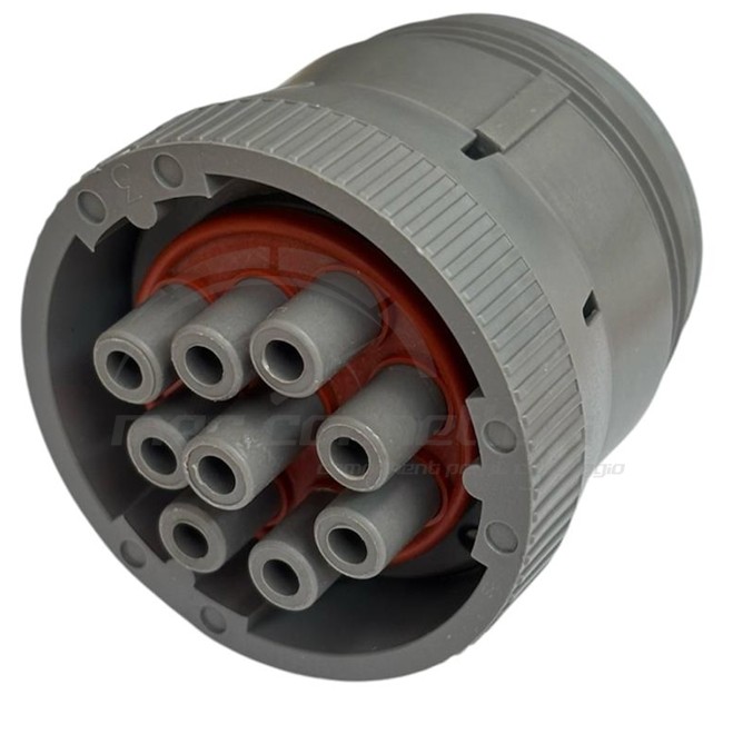 connettore deutsch serie HD10 - 9 vie p.f. grigio volante