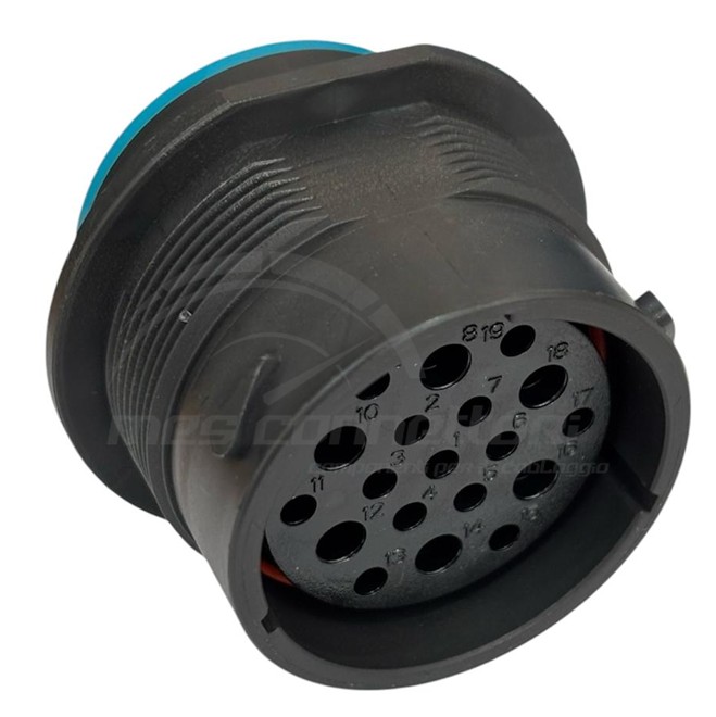 connettore deutsch serie HDP - 19 vie p.f. a pannello