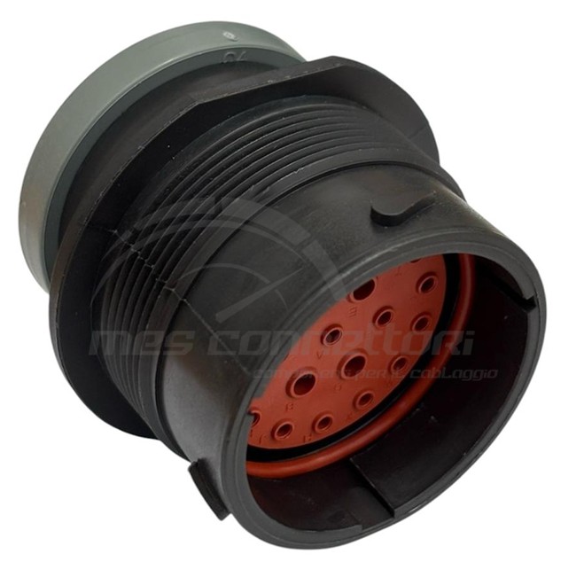 connettore deutsch serie HDP - 21 vie p.m. a pannello con adattatore