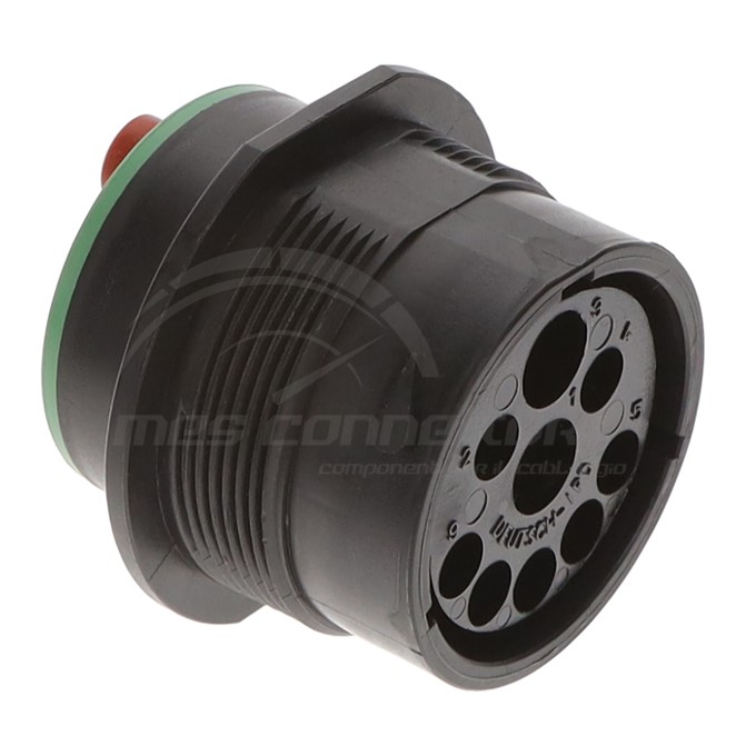 connettore deutsch serie HDP - 9 vie  p.m. a pannello