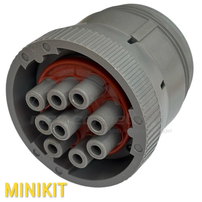 kit connettore deutsch serie HD10 - 9 vie p.f. grigio volante