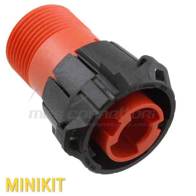kit connettore ITT serie APD - 1 via p.f. rosso volante