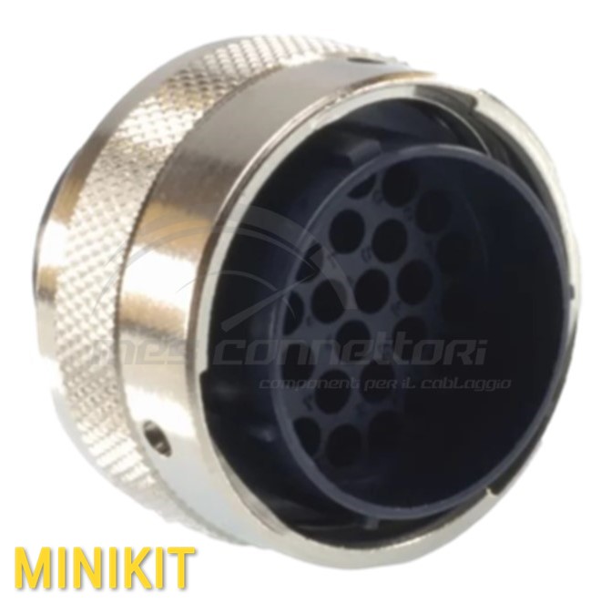 kit connettore itt serie TRIDENT - 19 vie p.m. ringlock size 16 volante