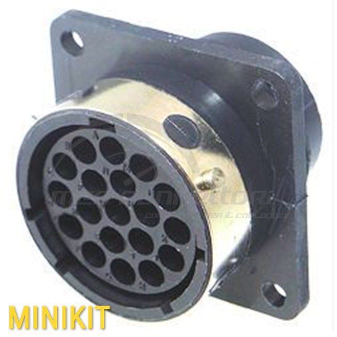 kit connettore itt serie trident - 19 vie p.f. ringlock size 16 pannello