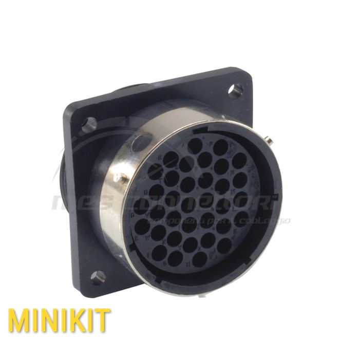 kit connettore itt serie TRIDENT - 35 vie p.f. ringlock size 22 pannello