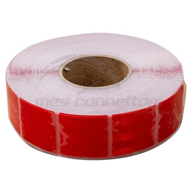 nastro riflettente rosso segmentato 3M (50mm x 50mt) REG.104