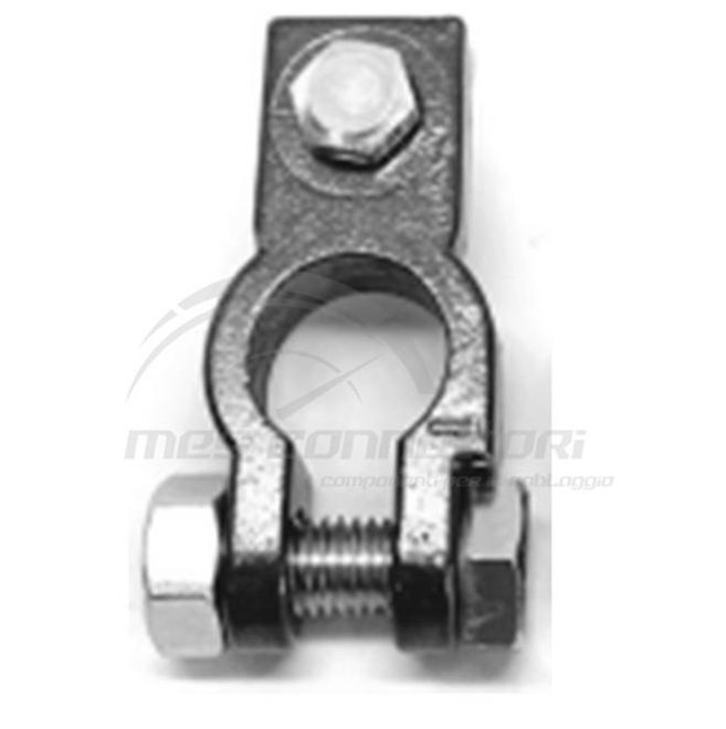 MORSETTO NEGATIVO CON PIASTRINA/BULLONE M6x16+ranella M6GROW