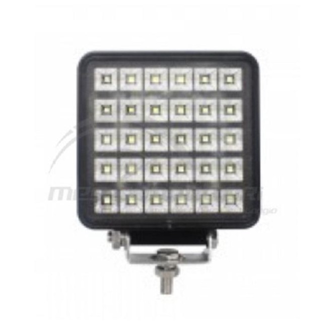 faro lavoro 30 led quadrato 10-30v 3800lm con interruttore