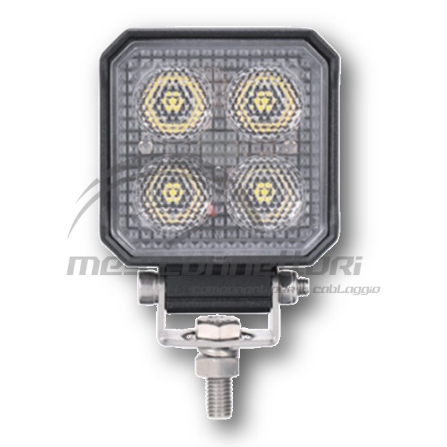 faro lavoro quadrato 10-30V 4 led - 2200lm (con led osram)