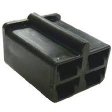 Connettore DELPHI serie 56 (6.3) - 4 vie p.f. nero