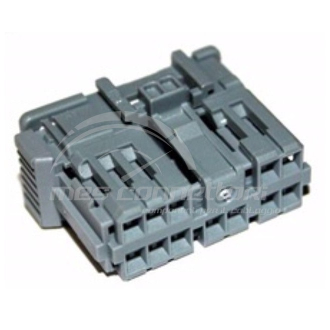 connettore tyco serie multilock 070 - 12 vie p.f. grigio seconda generazione