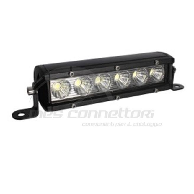 faro lavoro rettangolare 6 led 10-30V 30w con scocca in alluminio (pannello)