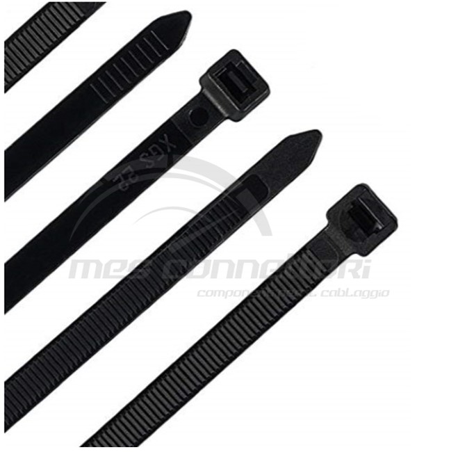 fascetta in PA6 nera 200x3.6