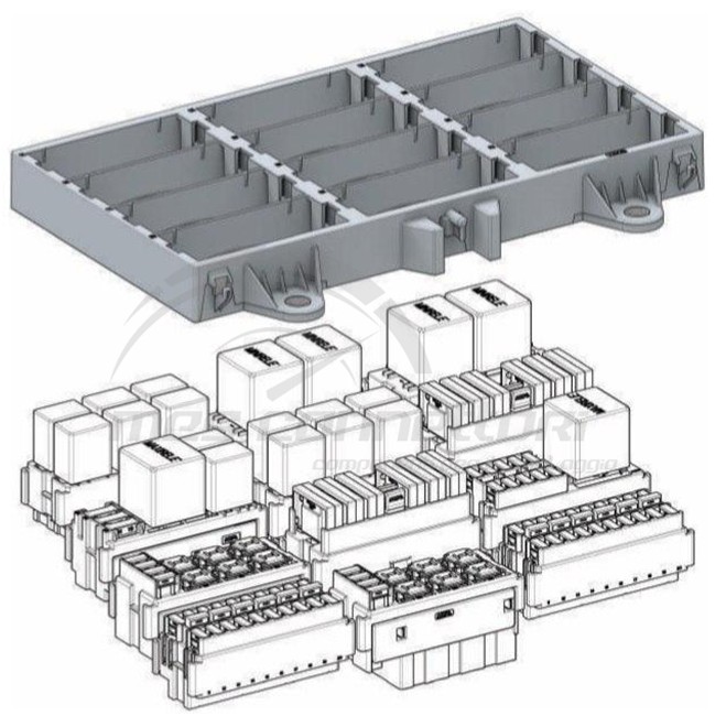 Frame per 12 moduli portarelè - Mes Connettori