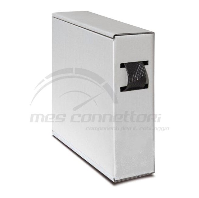 calza trecciata espandibile   d. 6 nera  in box (16 mt)