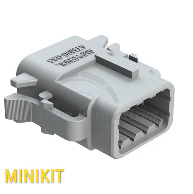 kit connettore AMPHENOL serie ATM - 8 vie p.f. con con terminali e secondary lock