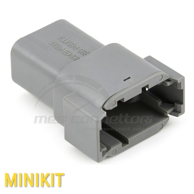 kit connettore amphenol serie ATM - 8 vie p.m. con terminali e secondary Lock