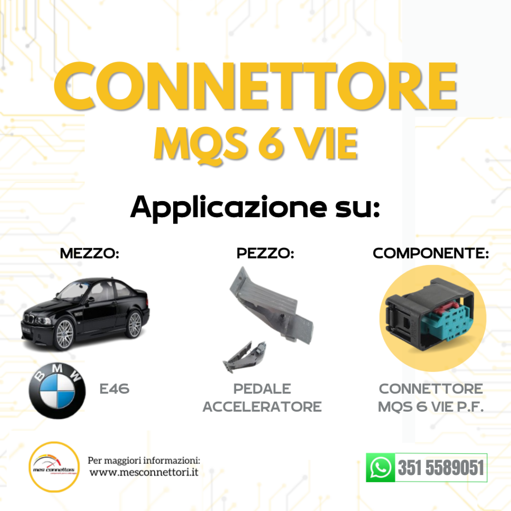 Minikit Connettore MQS 6 vie p.f.BLU