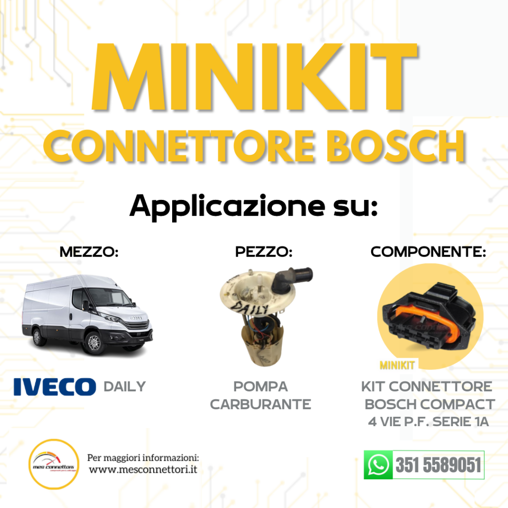kit connettore BOSCH COMPACT serie 1A – 4 vie p.f.