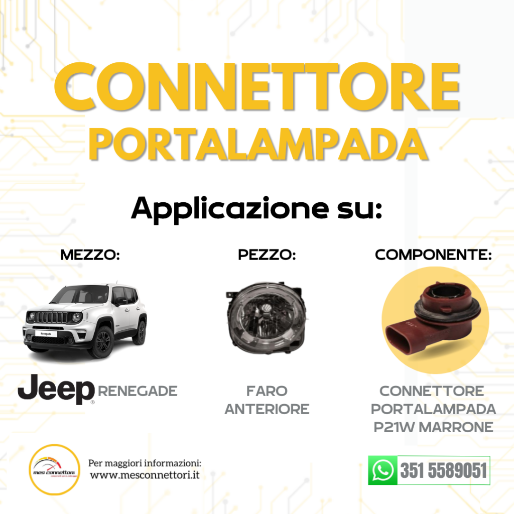 Connettore Portalampada P21W marrone (282087-1)