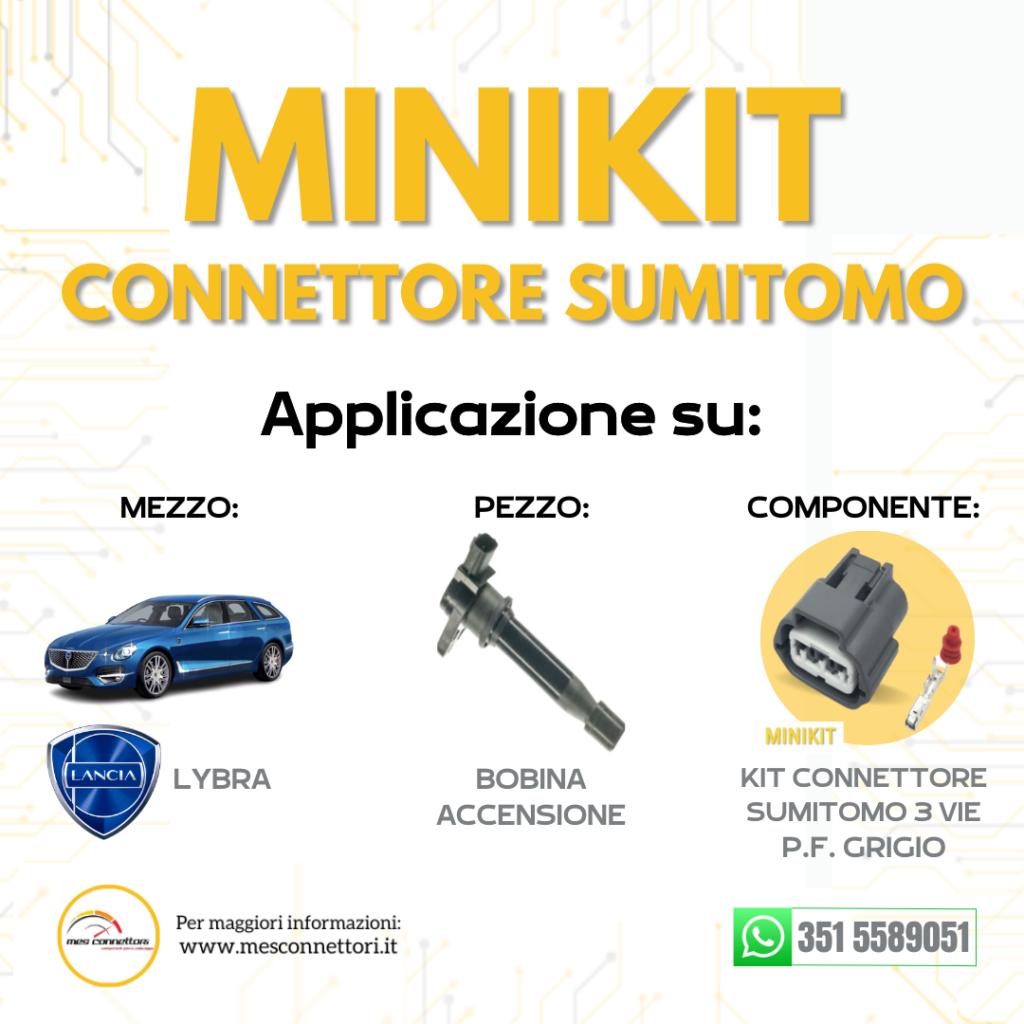 kit connettore delphi serie 064 sealed – 2 vie p.f.
