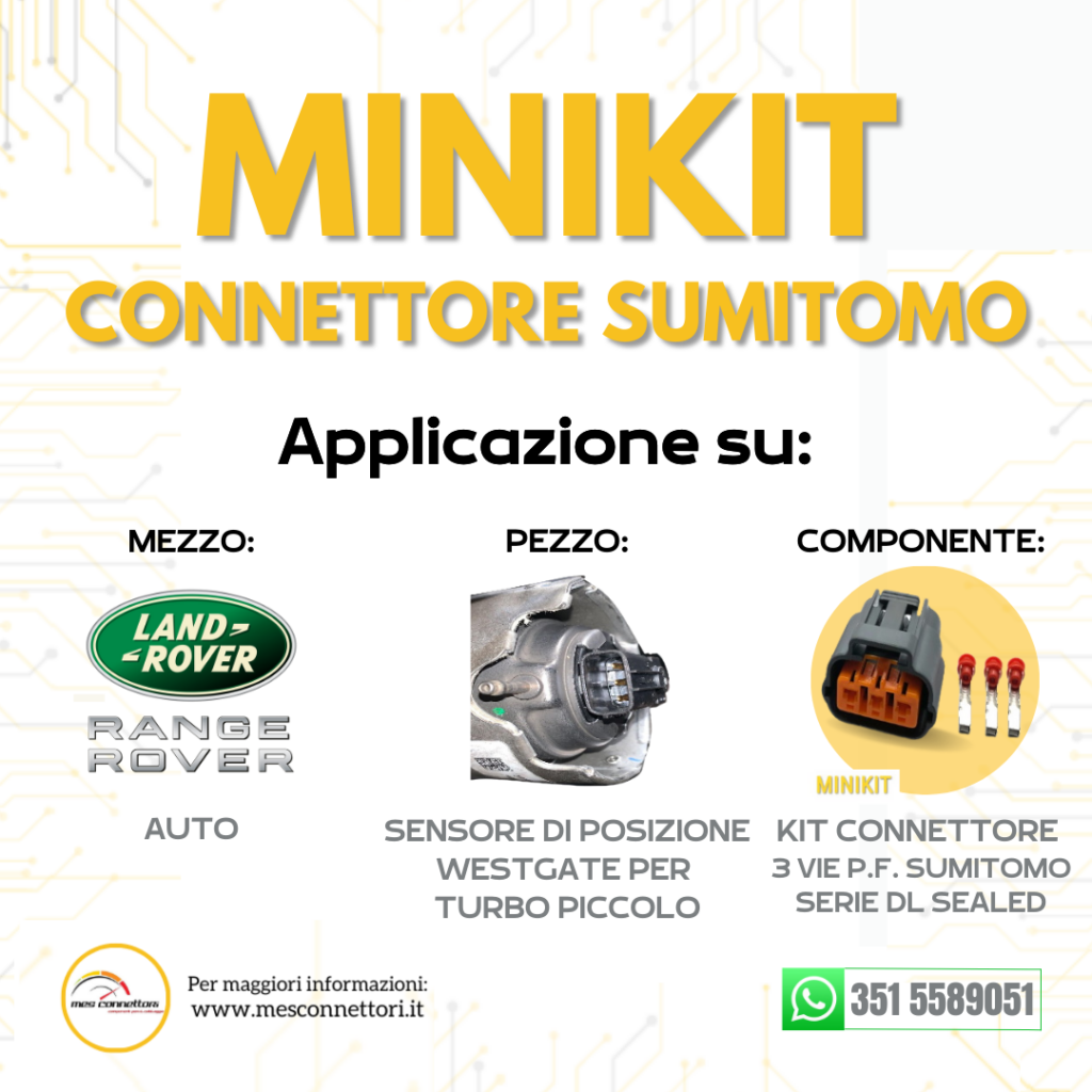 kit connettore Sumitomo serie DL sealed 3 vie p.f.