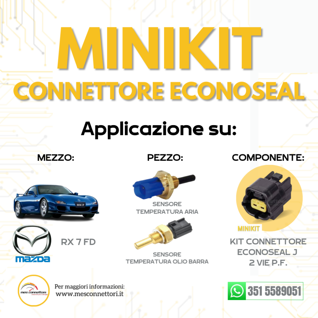 kit connettore tyco serie econoseal J – 2 vie p.f.