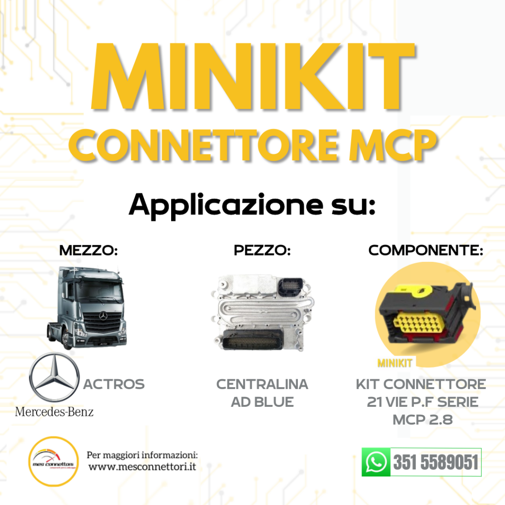 Minikit Connettore tyco serie leavyseal 2.8 – 21 vie p.f.