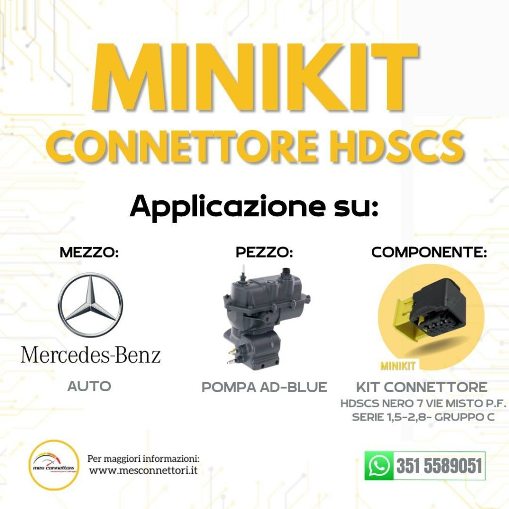 Minikit Connettore tyco serie hdscs 1.5-2.8 – 7 vie p.f. – gruppo C