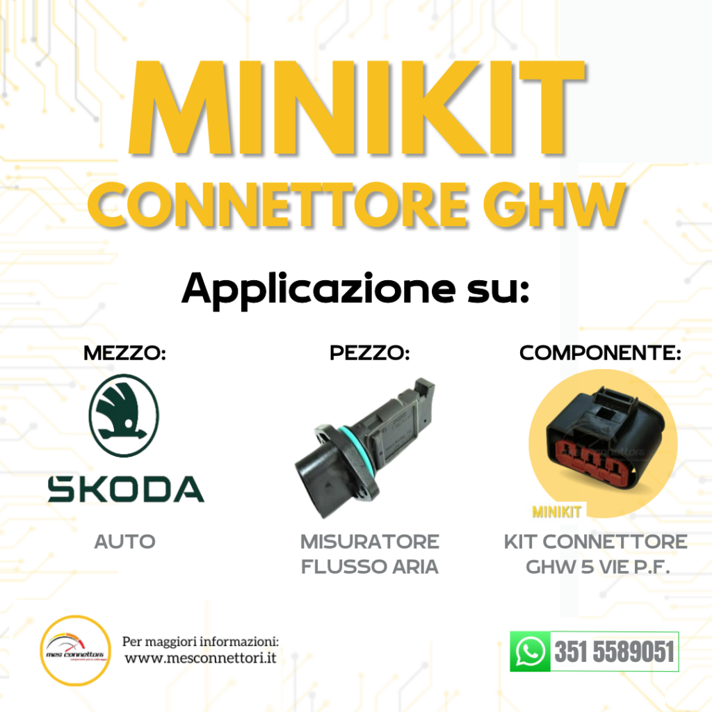 Minikit Connettore LEAR SERIE GHW – 5 vie p.f. debimetri vw