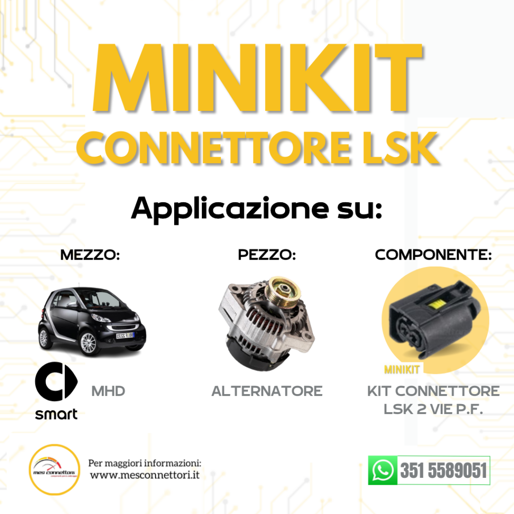 Minikit Connettore KOSTAL SERIE LSK – 2 VIE P.F.