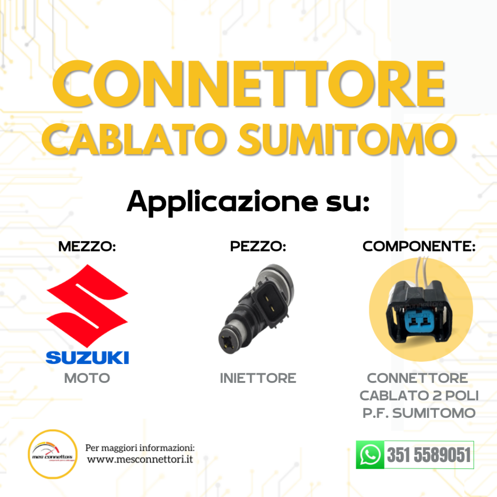 connettore cablato SUMITOMO – 2 VIE p.f.