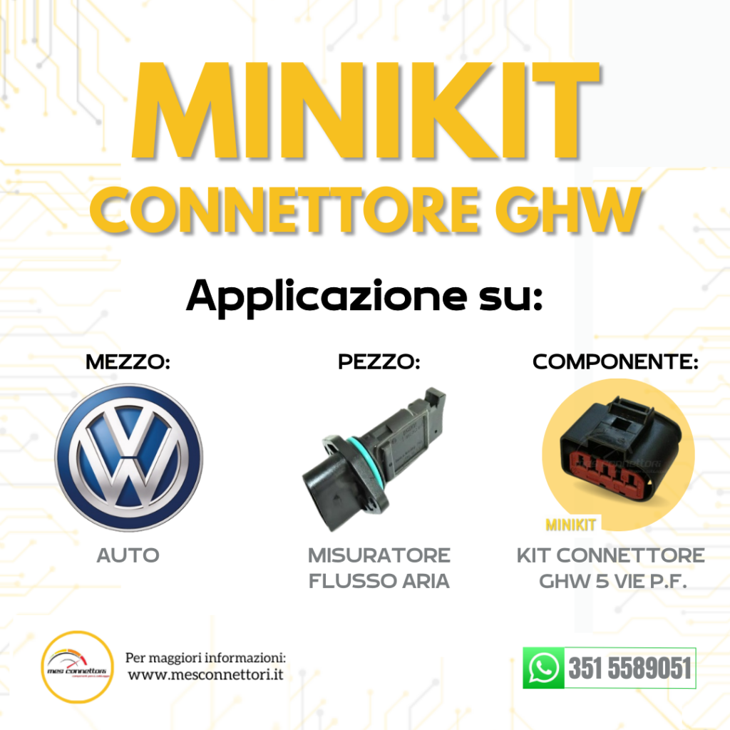 kit connettore LEAR SERIE GHW – 5 vie p.f. debimetri vw
