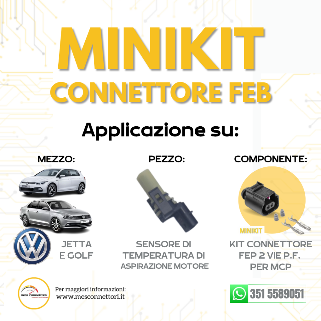 Minikit Connettore FEP serie FKG 1.5 – 2 vie p.f. per MCP