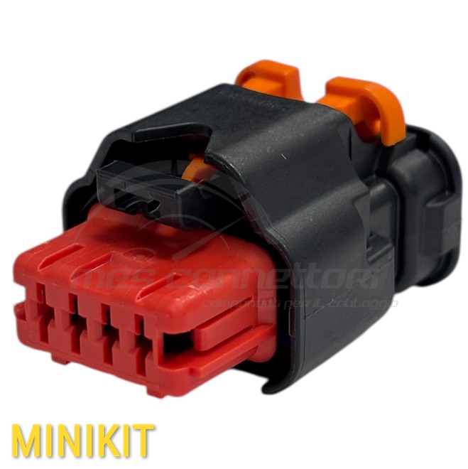 Kit connettore APTIV serie Sicma 1.5 - 4 vie p.f. rosso